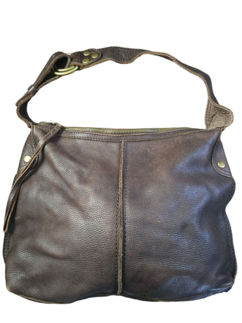 Women's Lucky Brand Brown Leather Shoulder Bag One Size